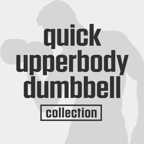 This Quick Upperbody Dumbbells Workouts Collection is a DAREBEE dumbbells home fitness and strength exercise collection that will help you stave off ageing and increase healthspan.