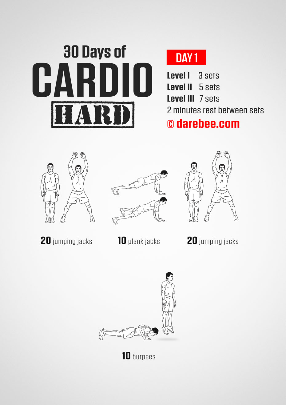 30 Day Cardio Hard Bodyweight Program