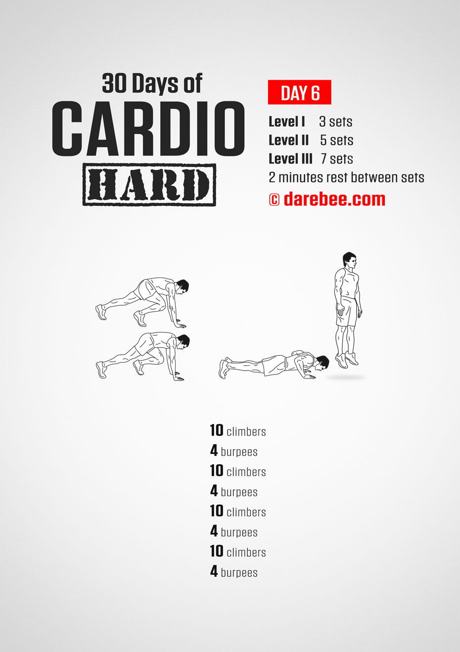 30 Day Cardio Hard Bodyweight Program