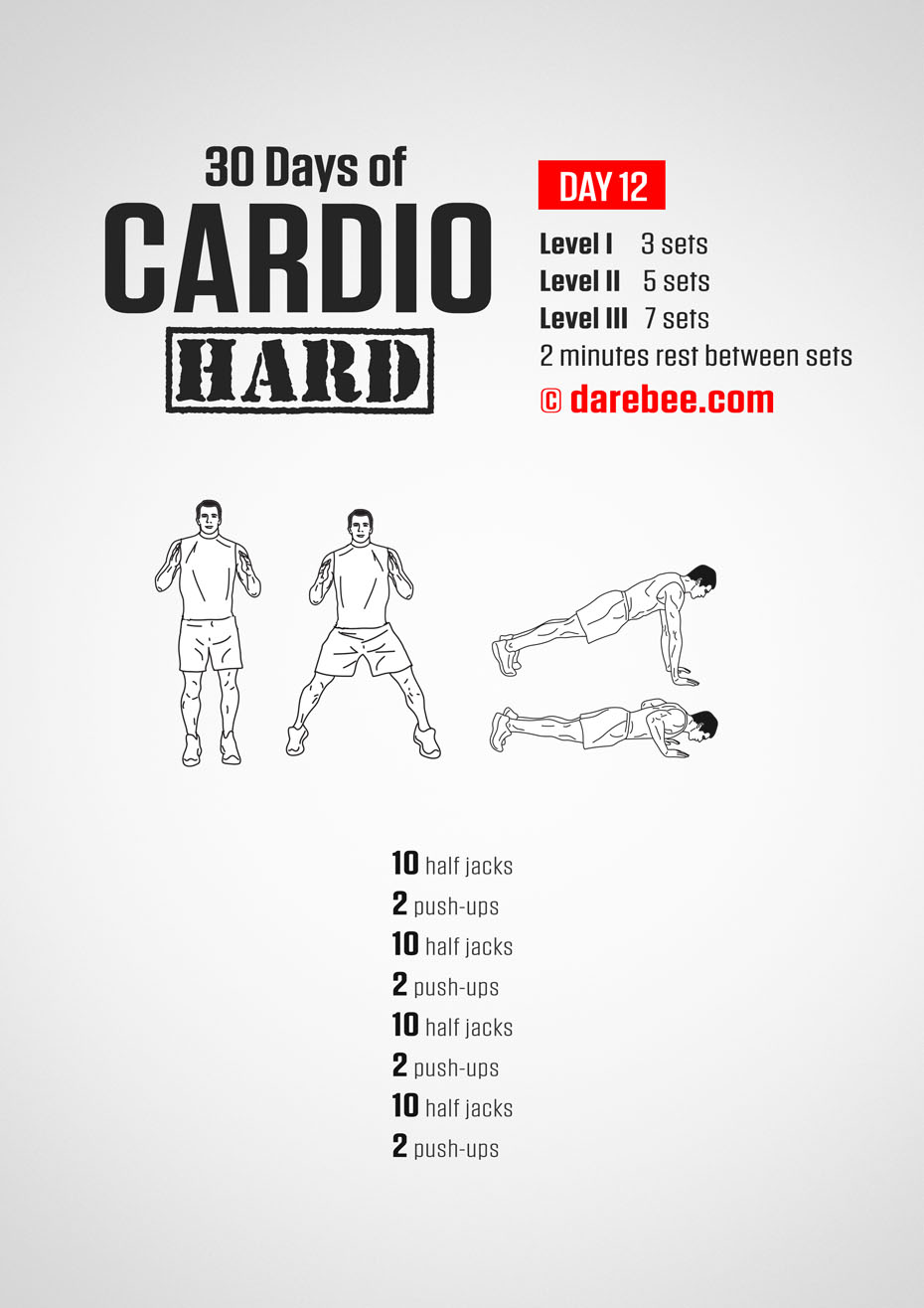 30 Day Cardio Hard Bodyweight Program