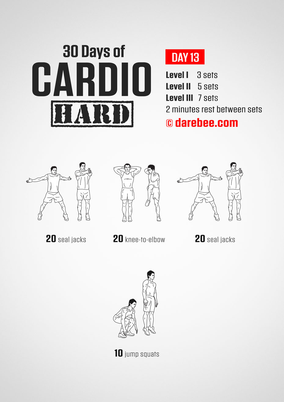 30 Day Cardio Hard Bodyweight Program