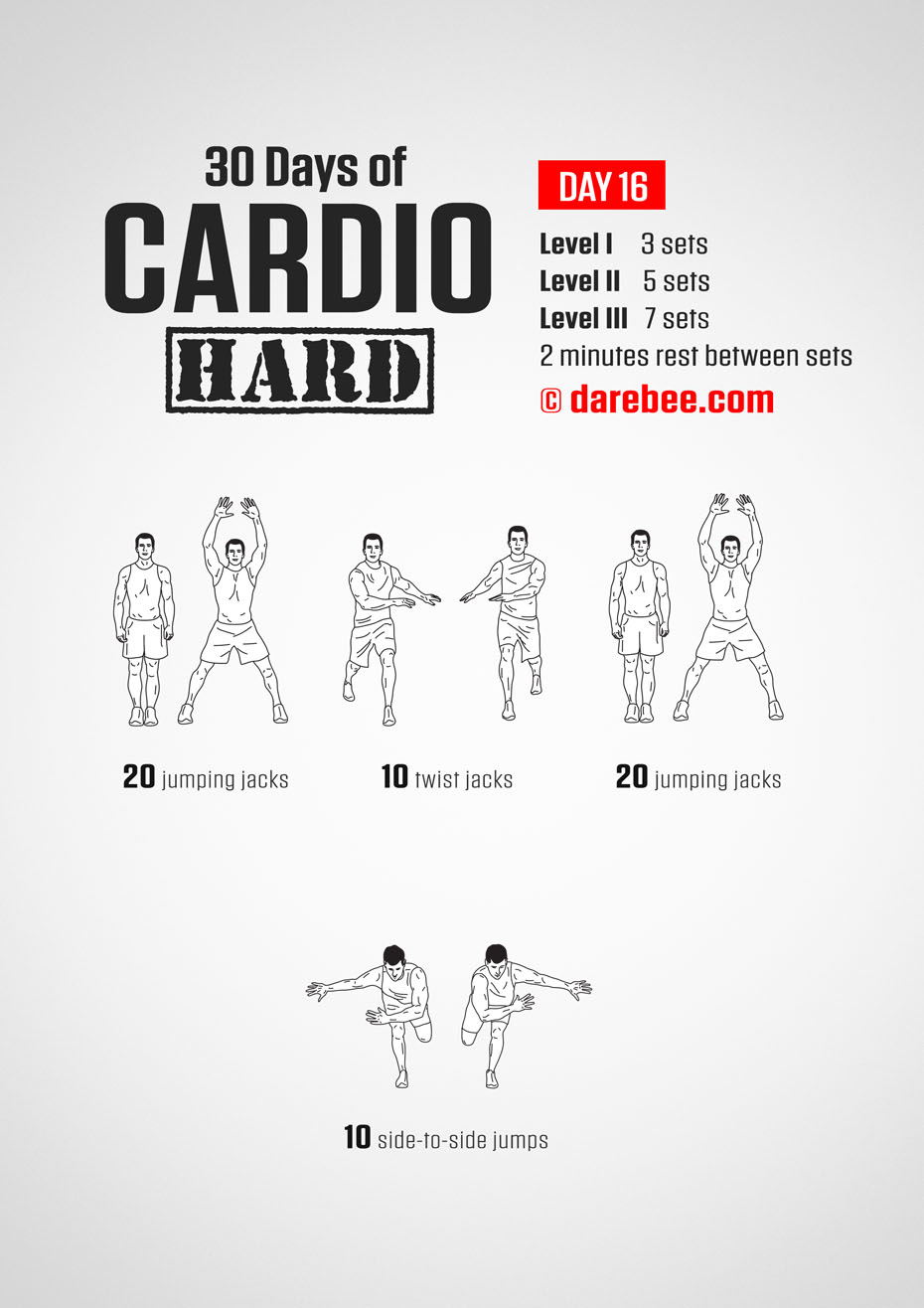 30 Day Cardio Hard Bodyweight Program