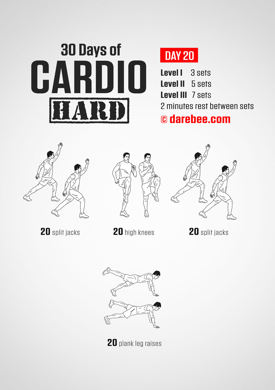 30 Day Cardio Hard Bodyweight Program