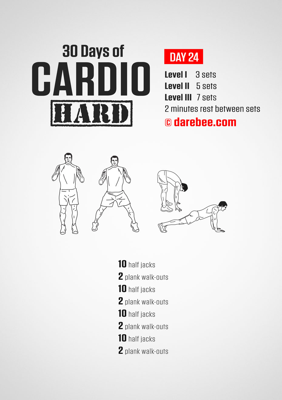 30 Day Cardio Hard Bodyweight Program