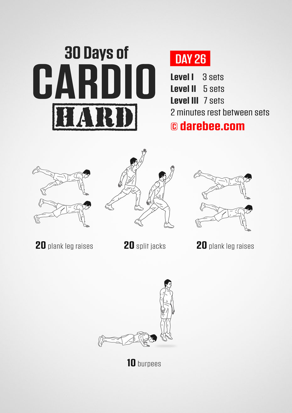 30 Day Cardio Hard Bodyweight Program