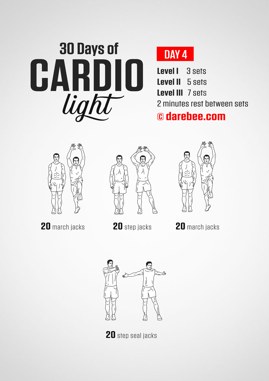 30 Day Cardio Light Bodyweight Program