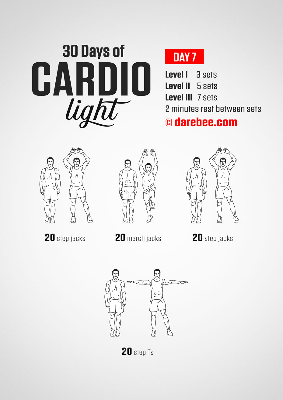 30 Day Cardio Light Bodyweight Program