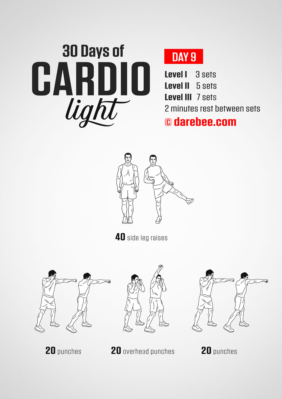 30 Day Cardio Light Bodyweight Program