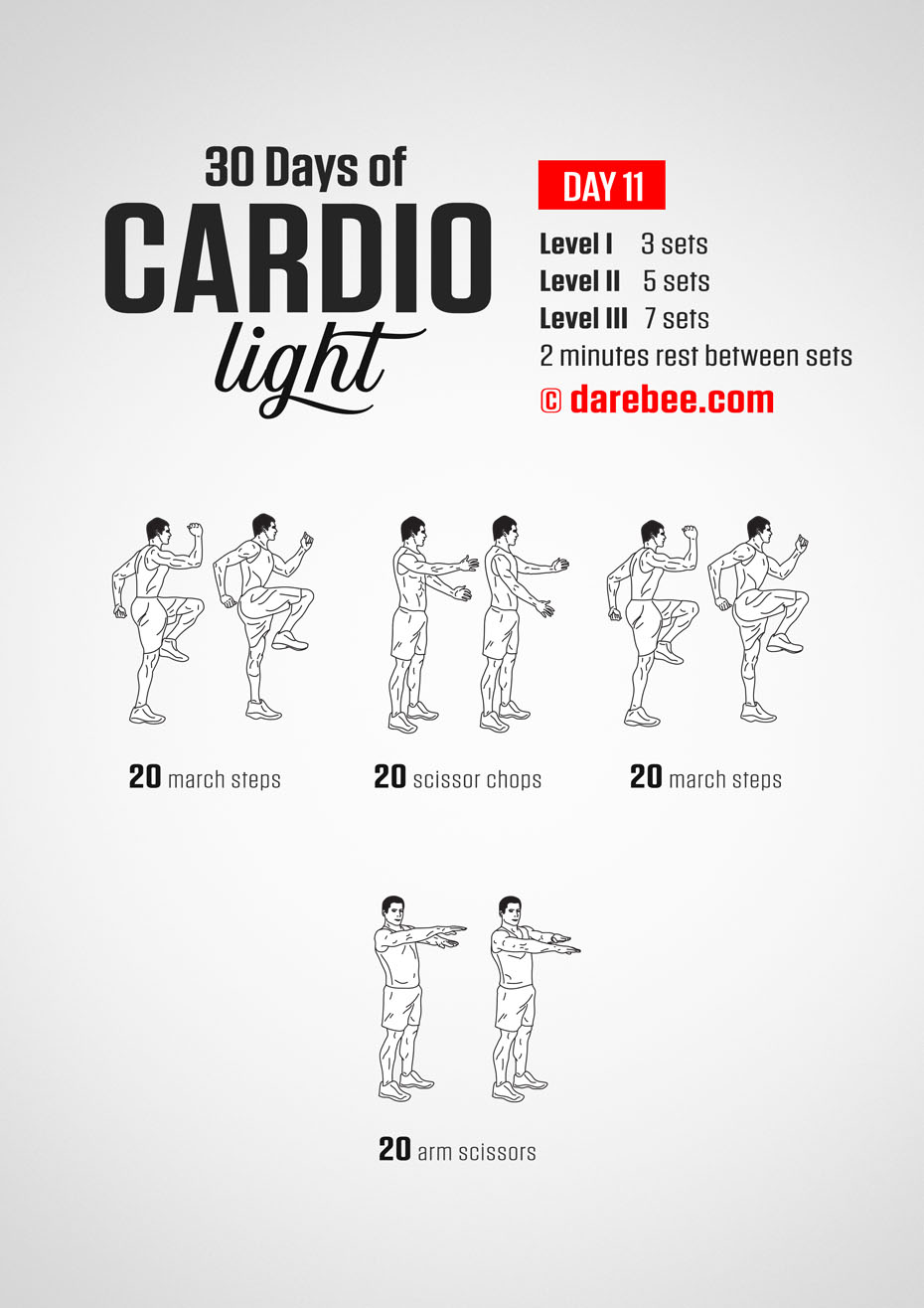 30 Day Cardio Light Bodyweight Program