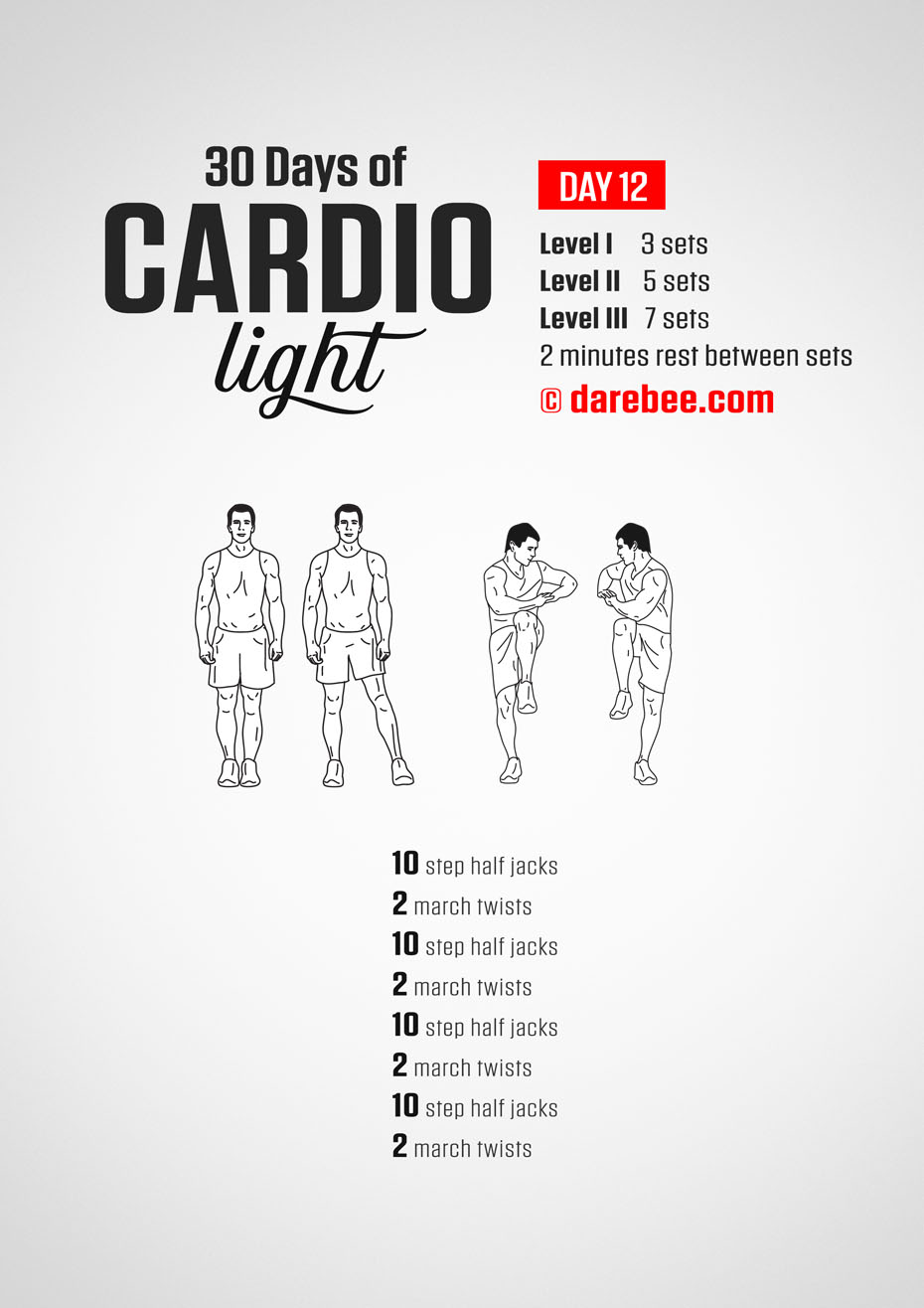 30 Day Cardio Light Bodyweight Program