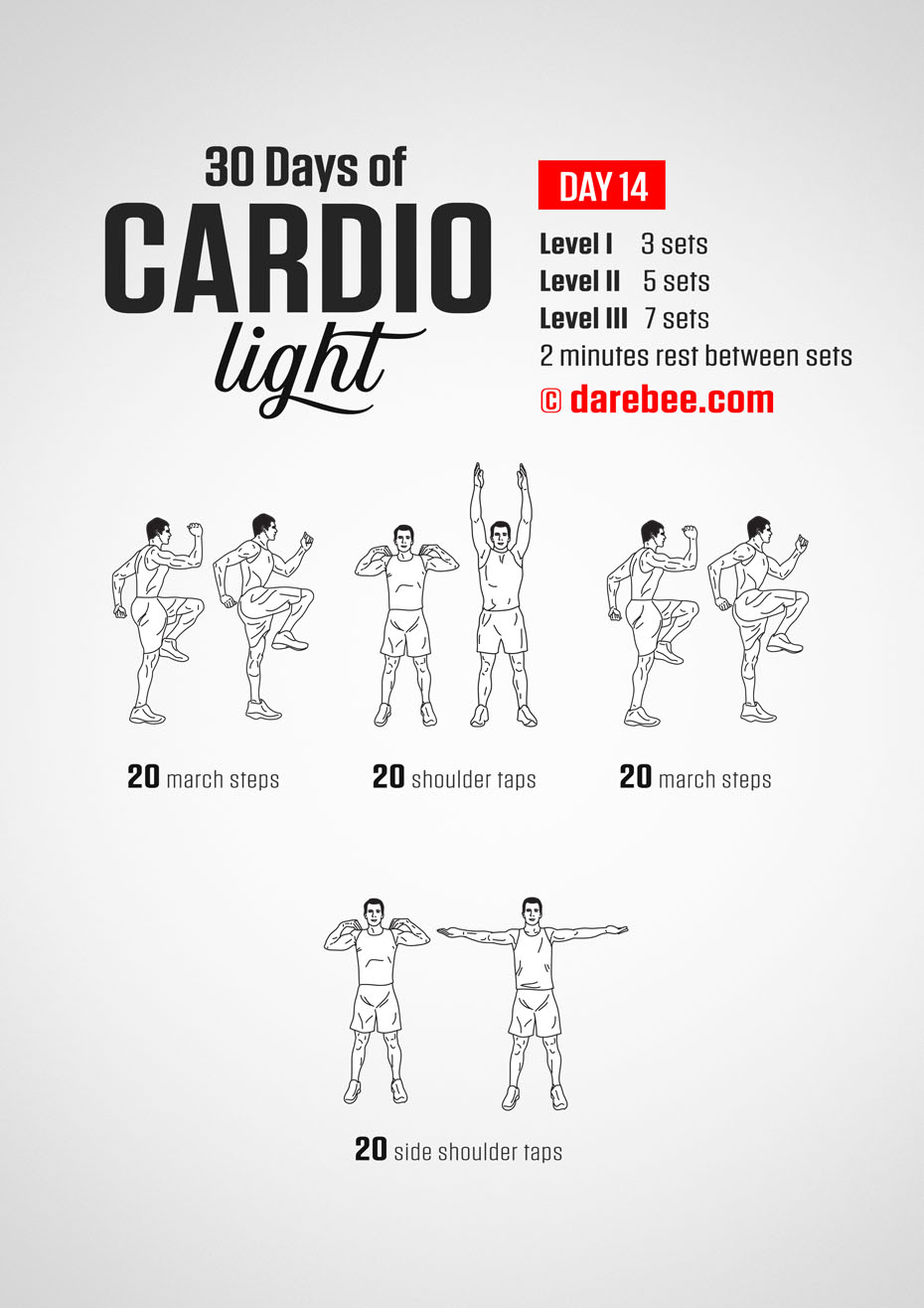 30 Day Cardio Light Bodyweight Program