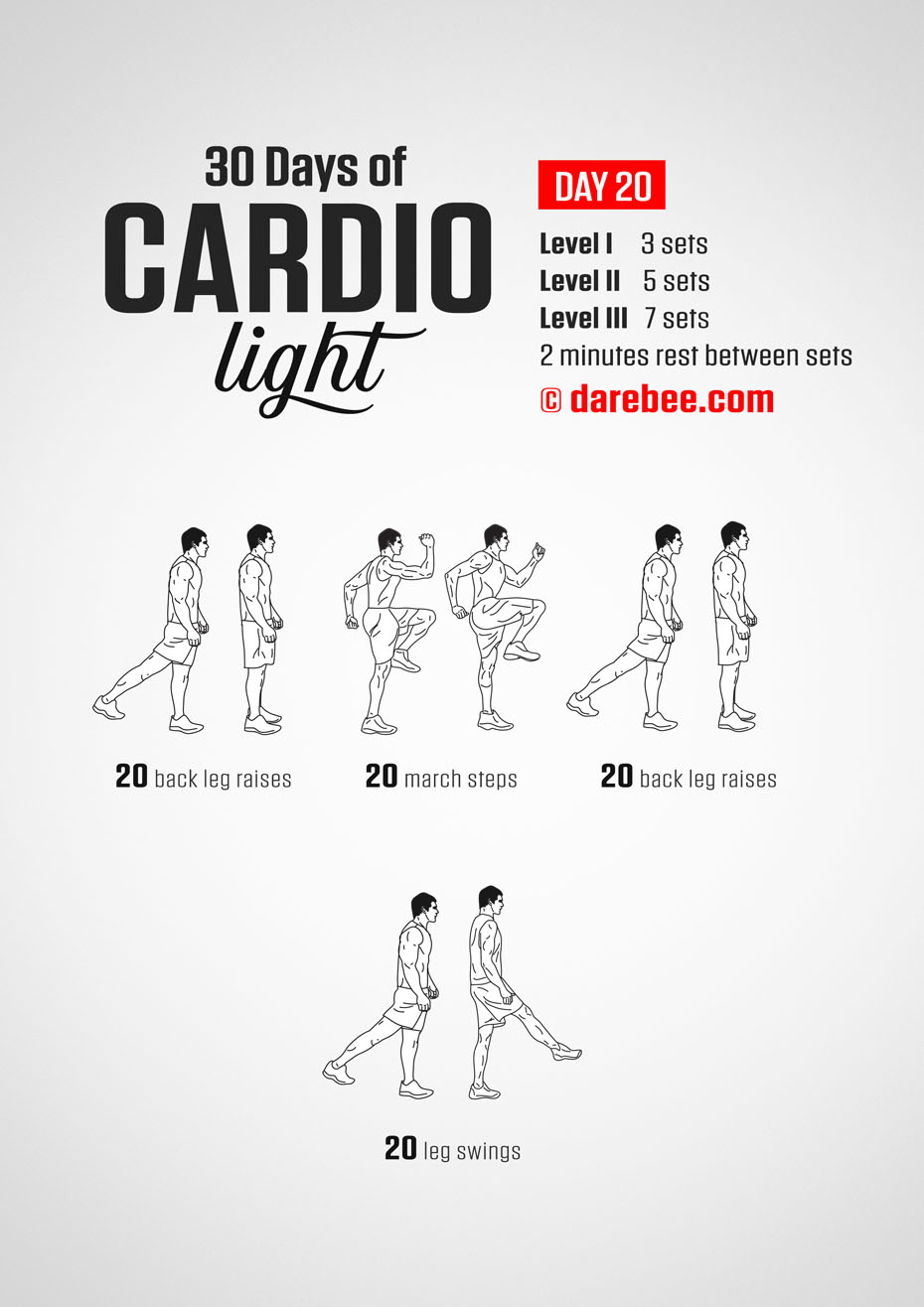 30 Day Cardio Light Bodyweight Program