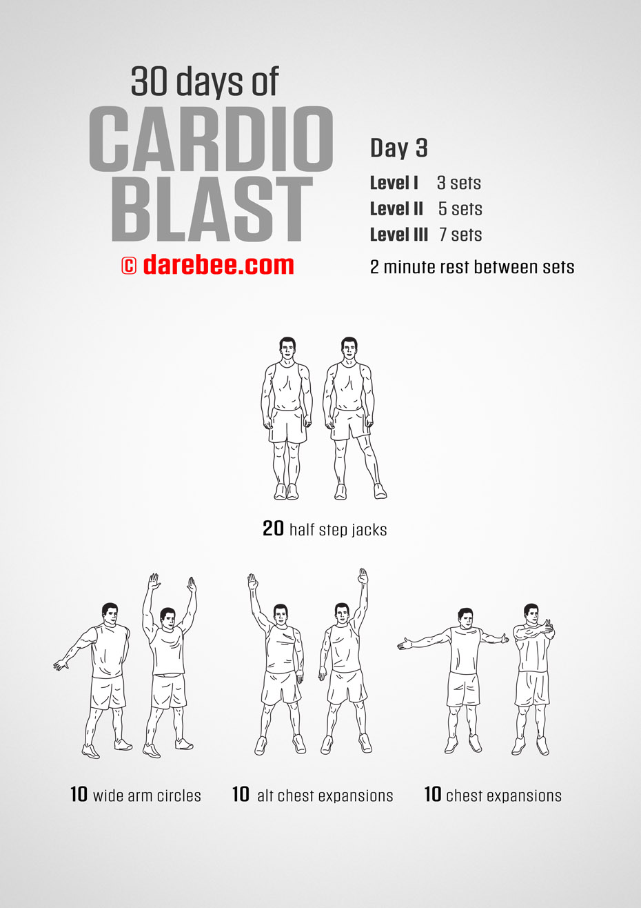 30 Days of Cardio Blast by DAREBEE