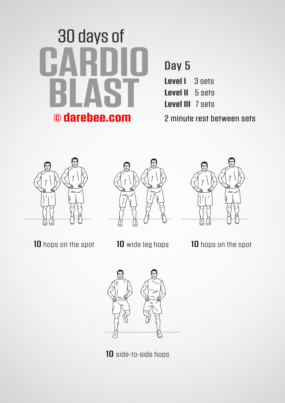 30 Days of Cardio Blast by DAREBEE