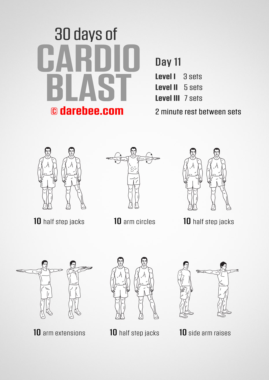 30 Days of Cardio Blast by DAREBEE