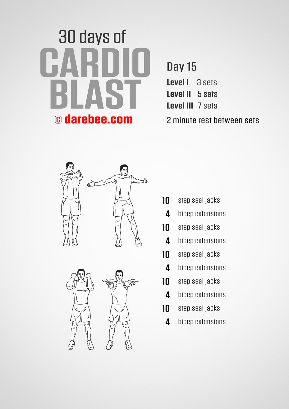 30 Days of Cardio Blast by DAREBEE