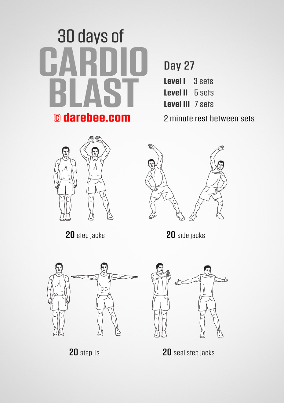 30 Days of Cardio Blast by DAREBEE