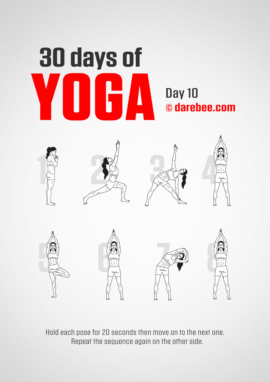 30 Days of Yoga - Program by DAREBEE