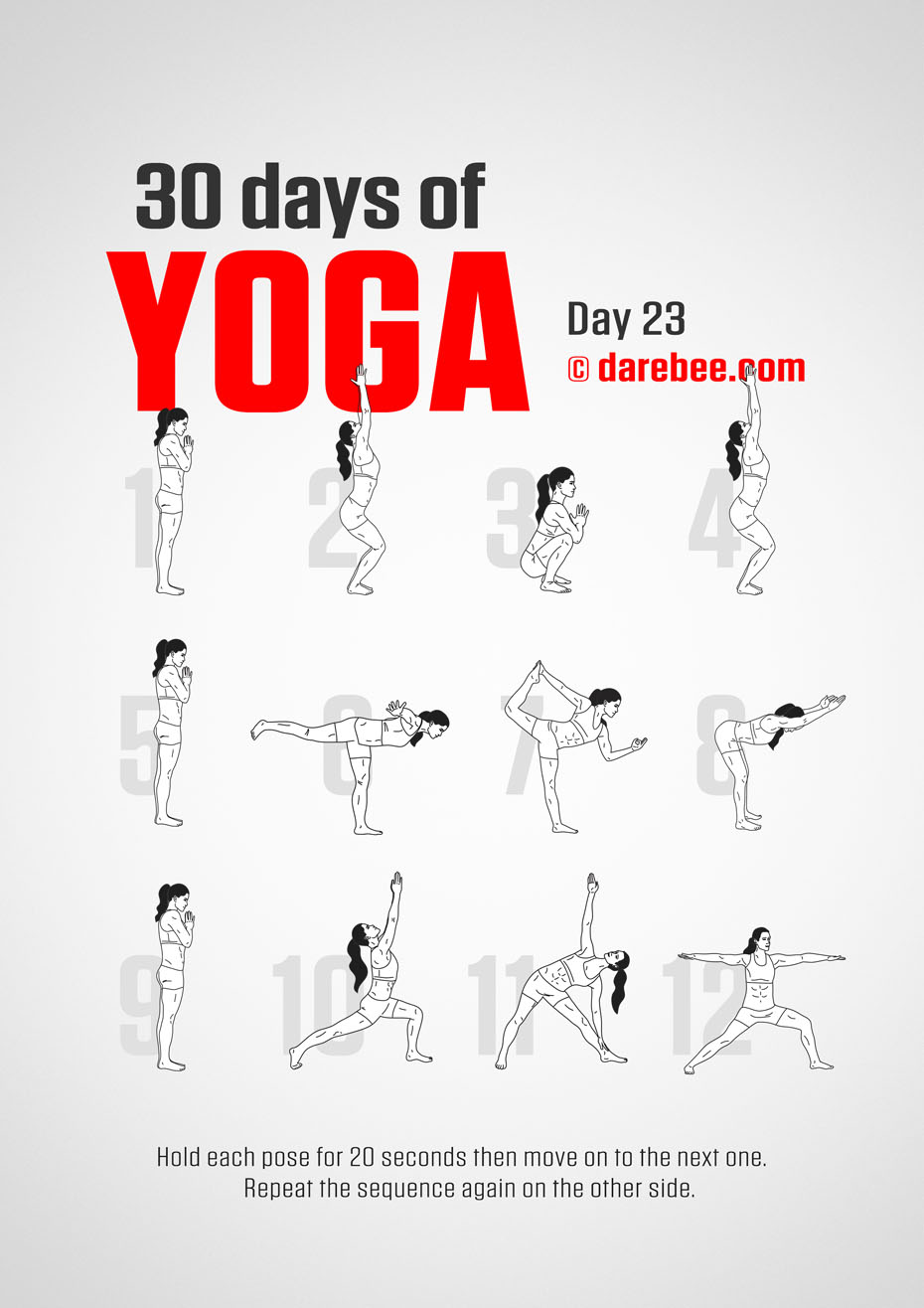 30 Days of Yoga - Program by DAREBEE