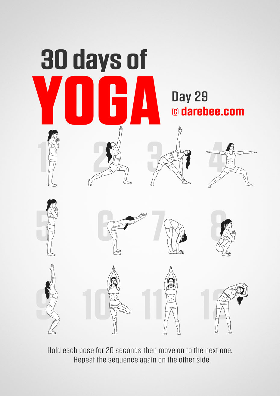 30 Days of Yoga - Program by DAREBEE