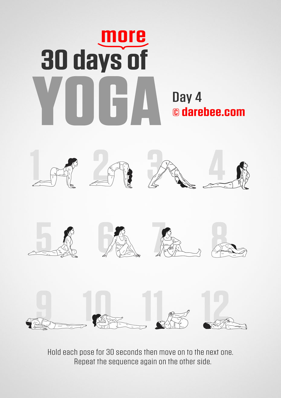 30 Days More of Yoga - Program by DAREBEE