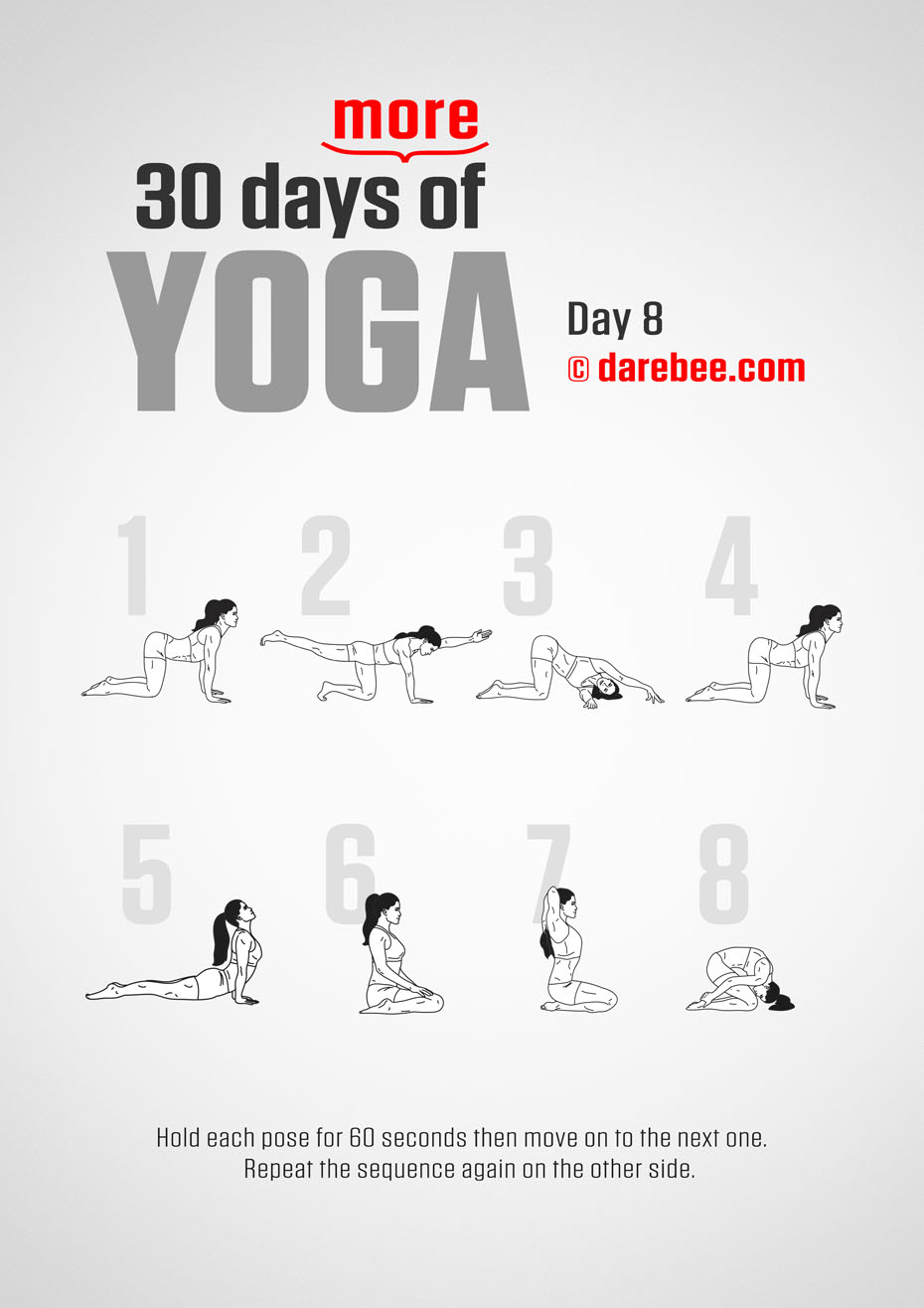 30 Days More of Yoga - Program by DAREBEE