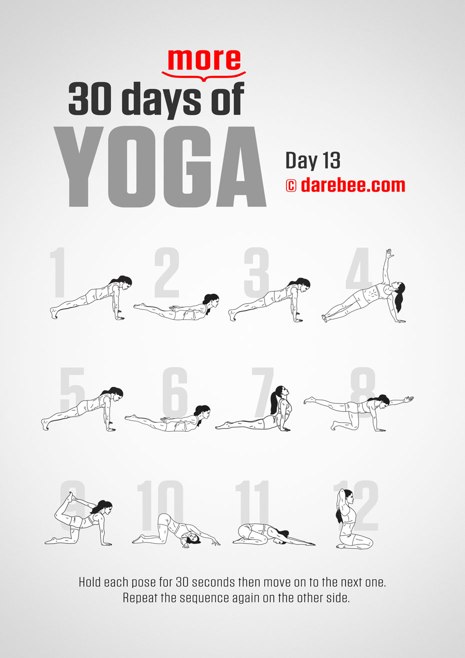 30 Days More of Yoga - Program by DAREBEE