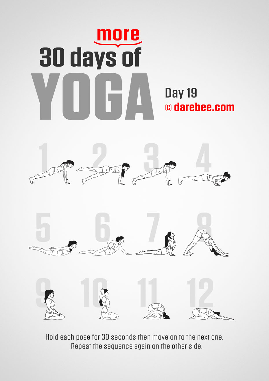 30 Days More of Yoga - Program by DAREBEE