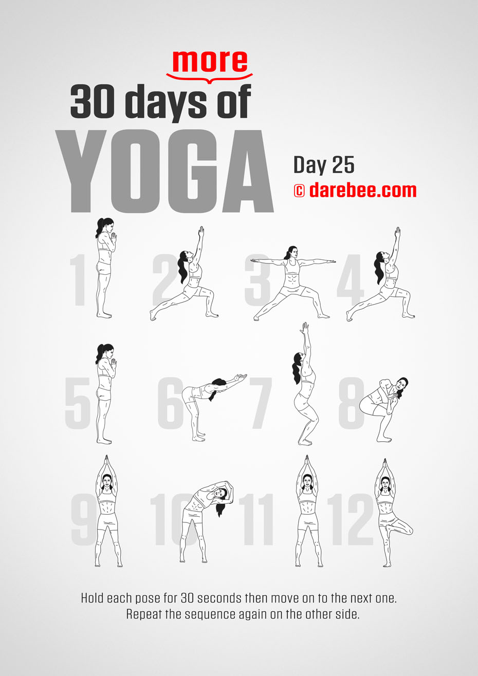 30 Days More of Yoga - Program by DAREBEE