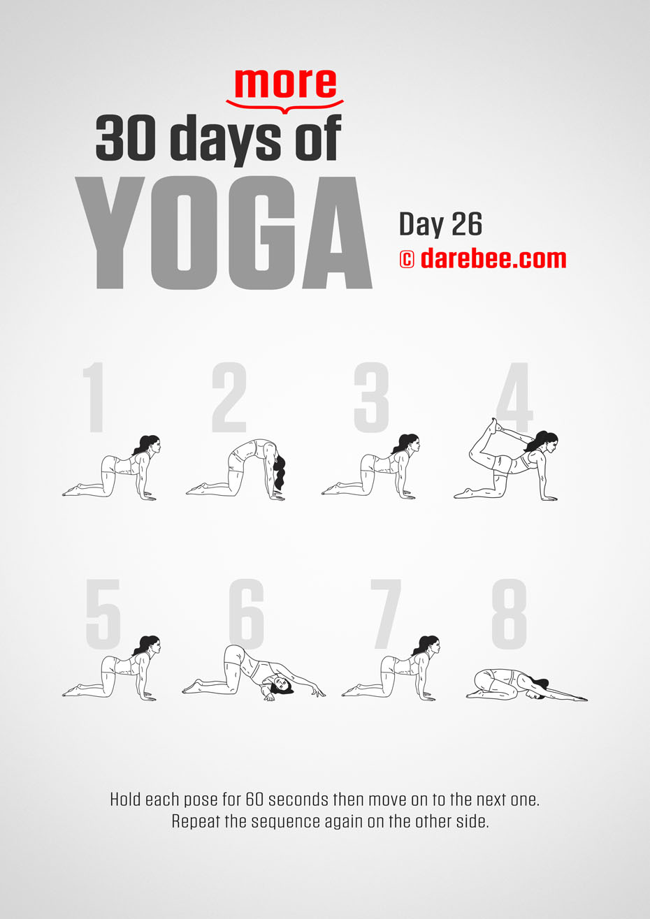 30 Days More of Yoga - Program by DAREBEE