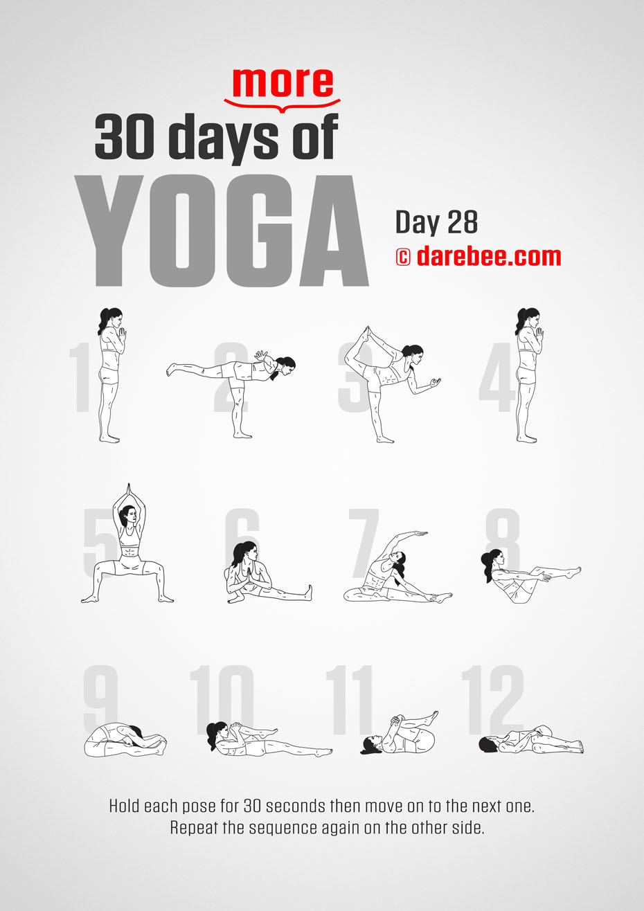 30 Days More of Yoga - Program by DAREBEE