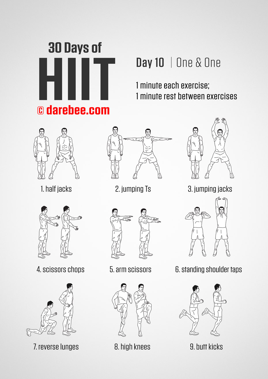 30 Days of HIIT by DAREBEE