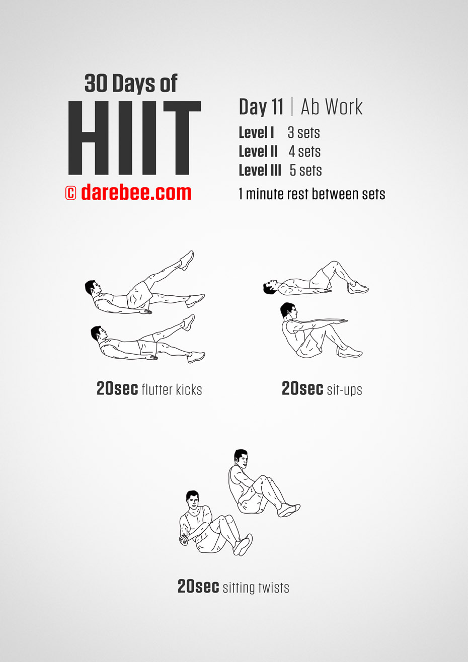 30 Days of HIIT by DAREBEE