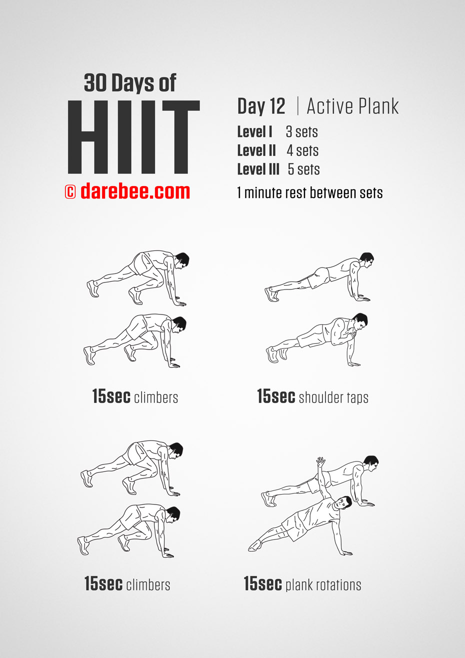 30 Days of HIIT by DAREBEE