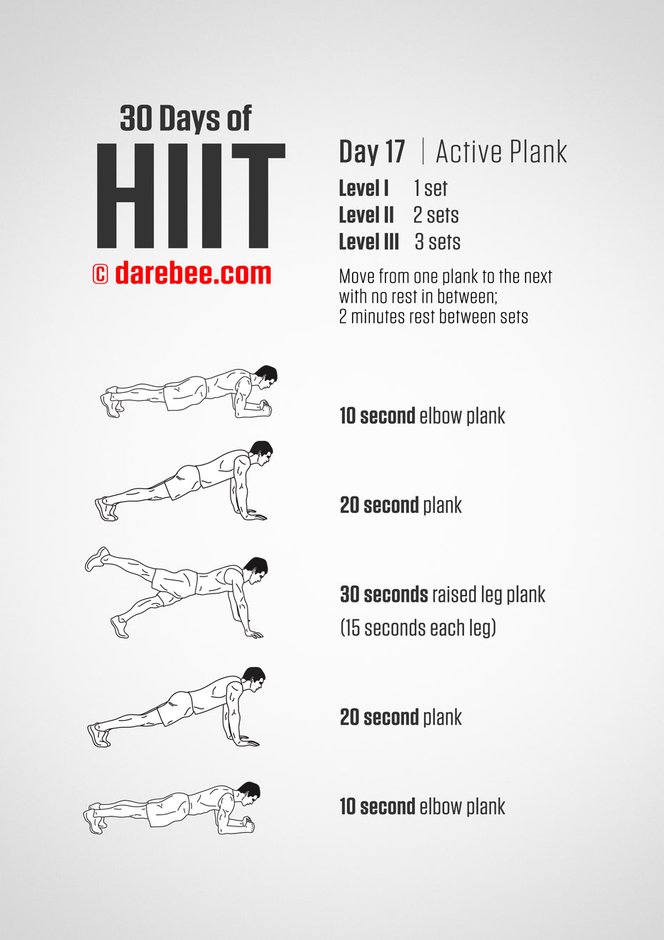 30 Days of HIIT by DAREBEE