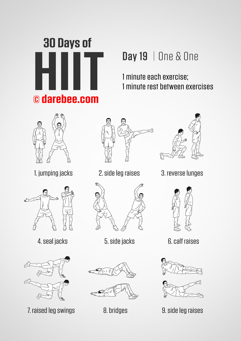 30 Days of HIIT by DAREBEE