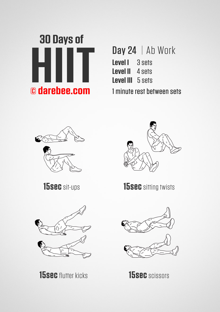 30 Days of HIIT by DAREBEE