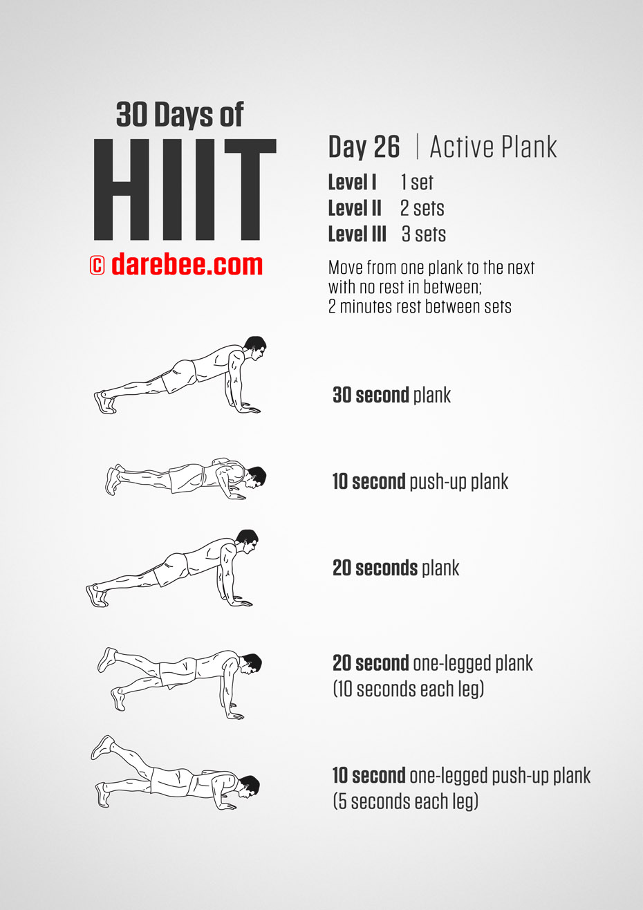 30 Days of HIIT by DAREBEE