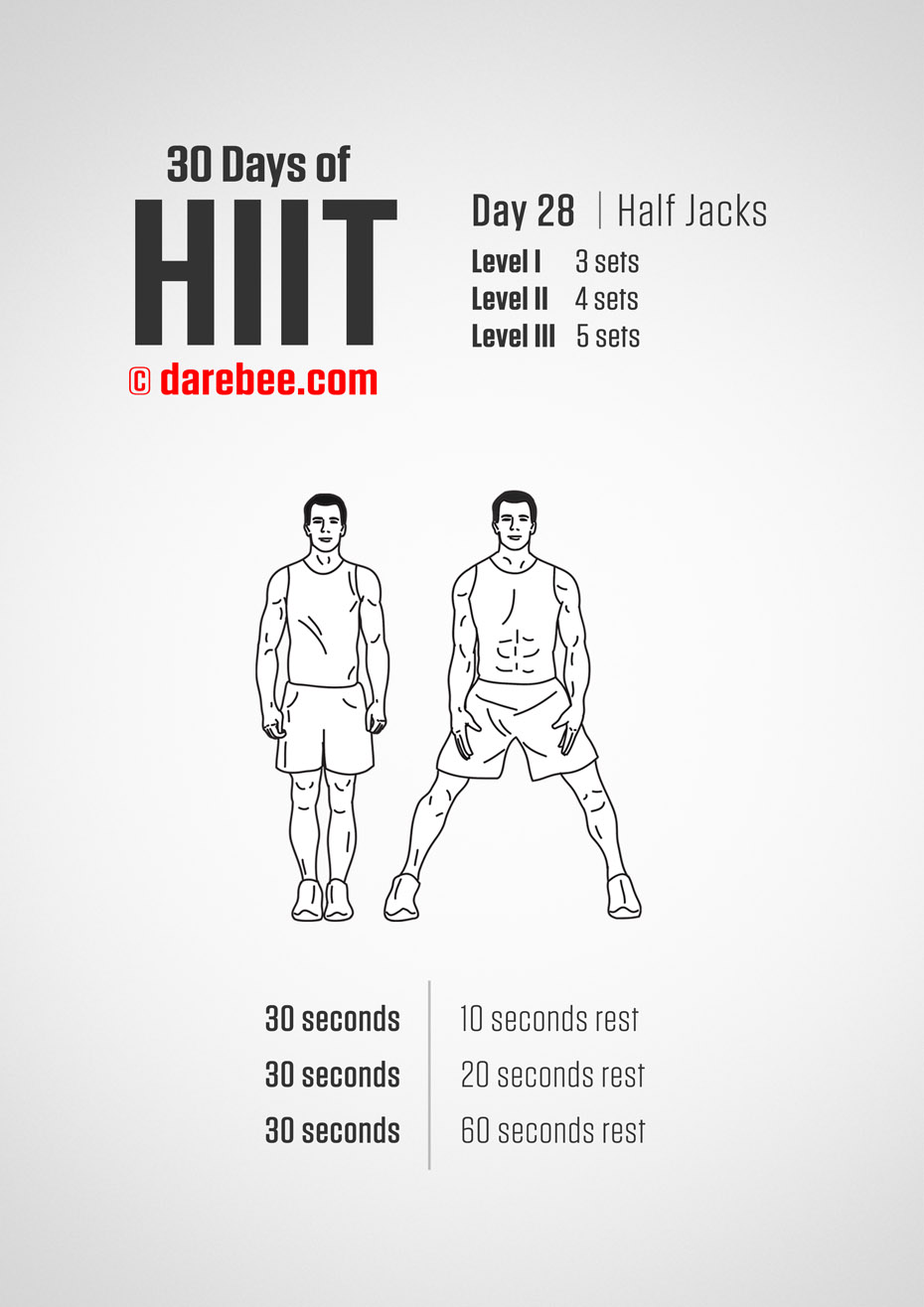 30 Days of HIIT by DAREBEE