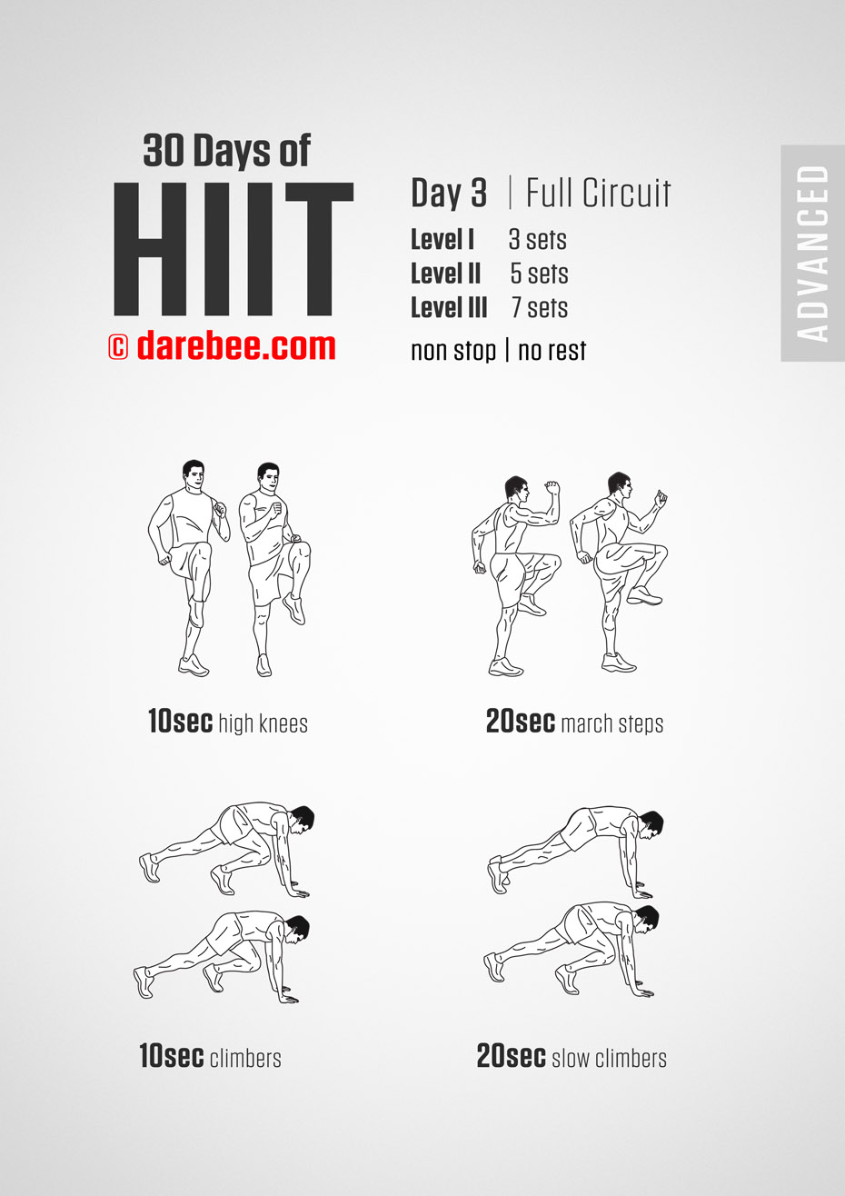 30 Day of HIIT Advanced by DAREBEE