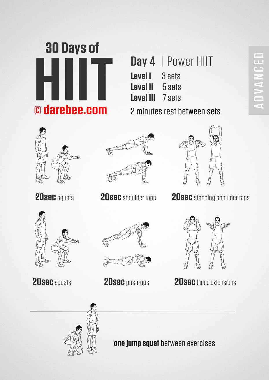 30 Day of HIIT Advanced by DAREBEE