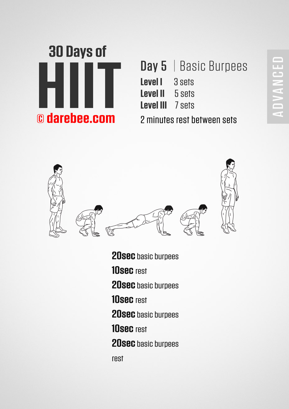 30 Day of HIIT Advanced by DAREBEE