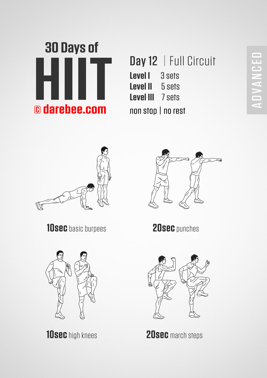 30 Day of HIIT Advanced by DAREBEE