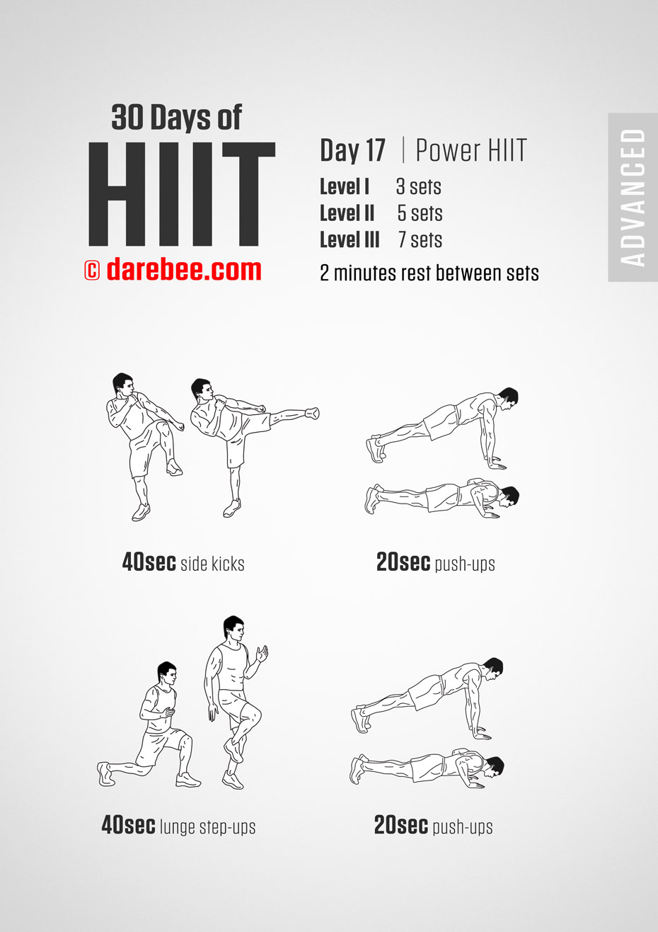 30 Day of HIIT Advanced by DAREBEE