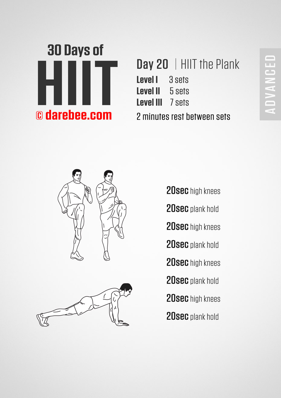 30 Day of HIIT Advanced by DAREBEE