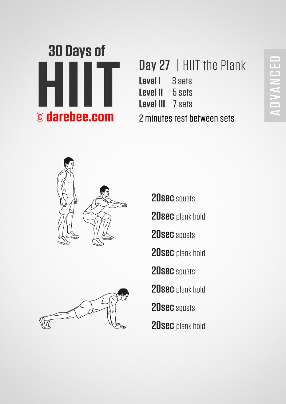 30 Day of HIIT Advanced by DAREBEE