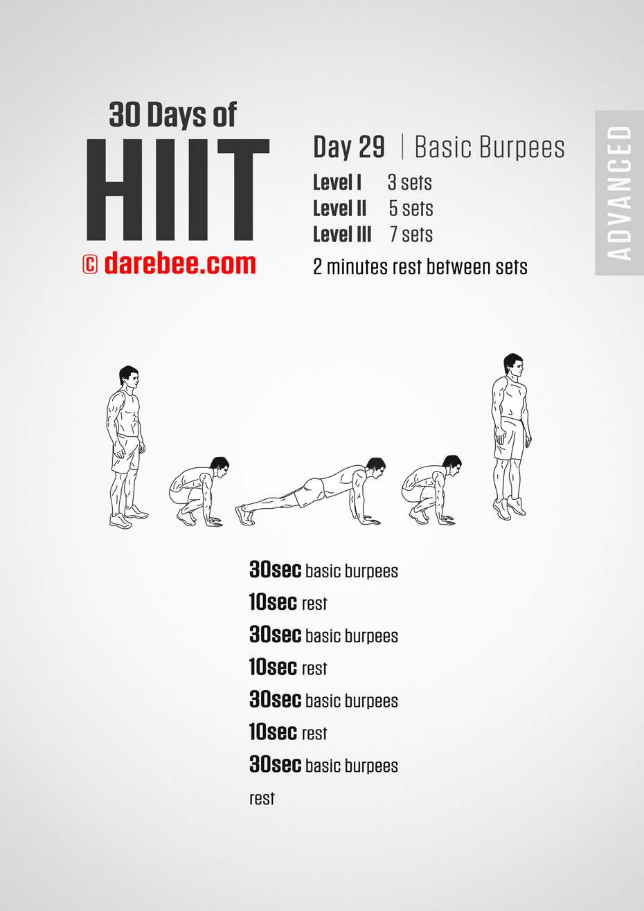 30 Day of HIIT Advanced by DAREBEE