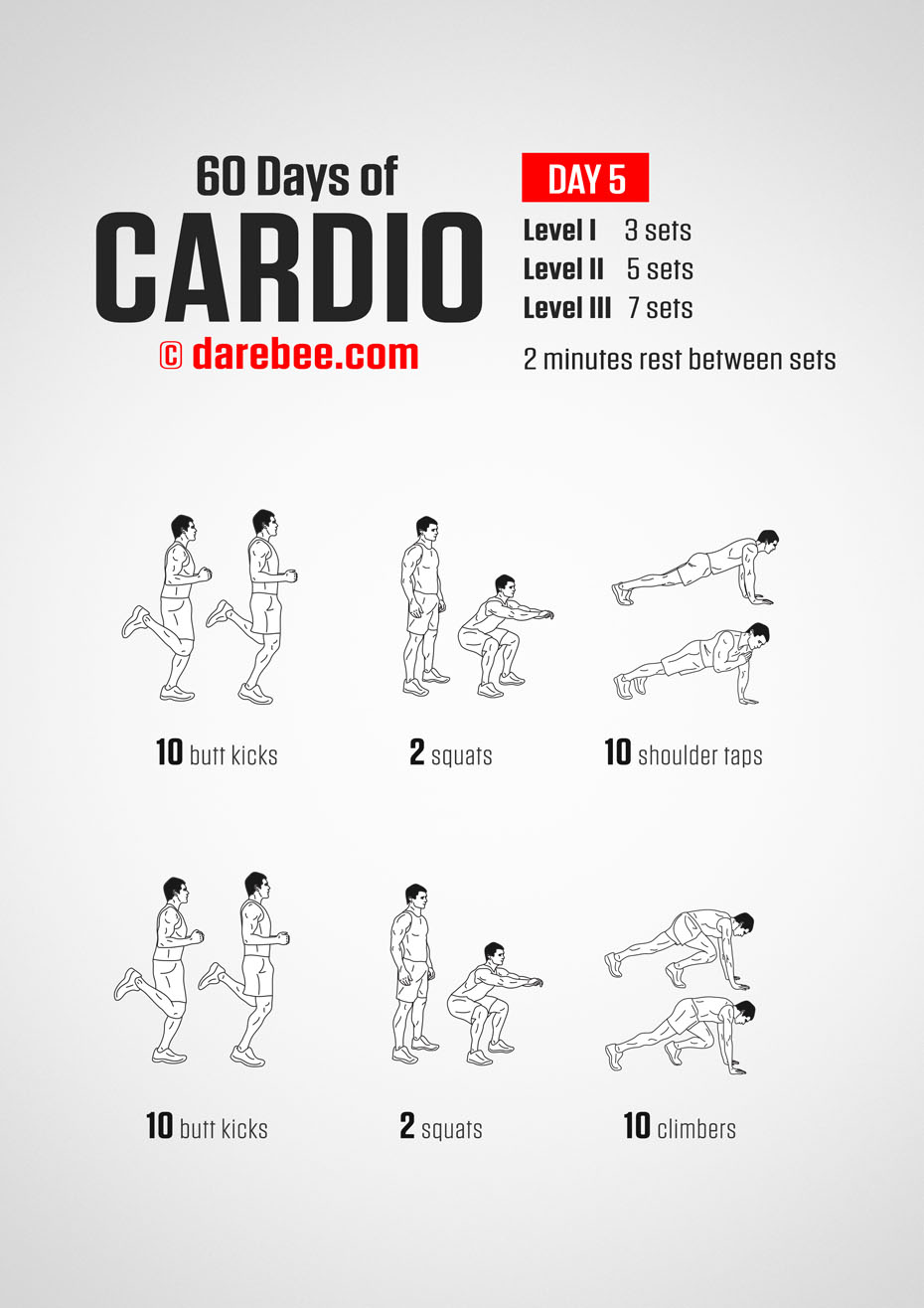 60 Days of Cardio by DAREBEE