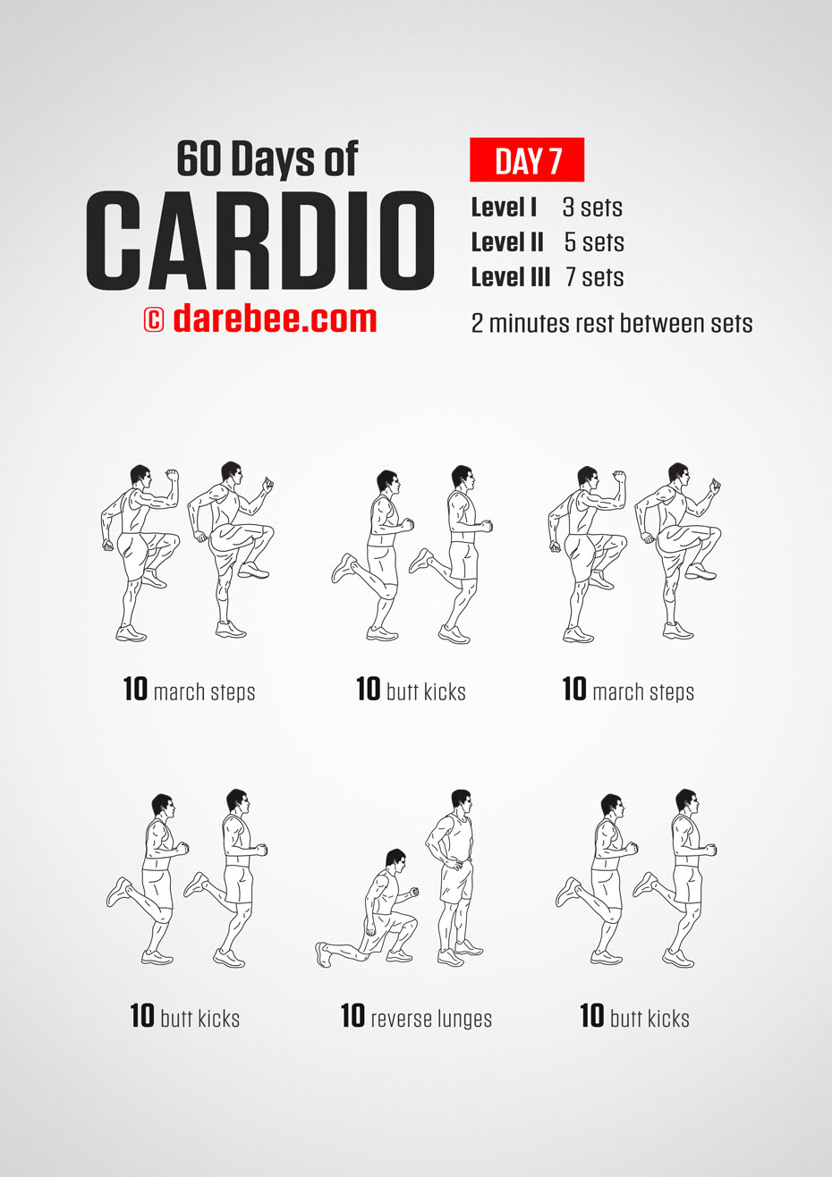 60 Days of Cardio by DAREBEE