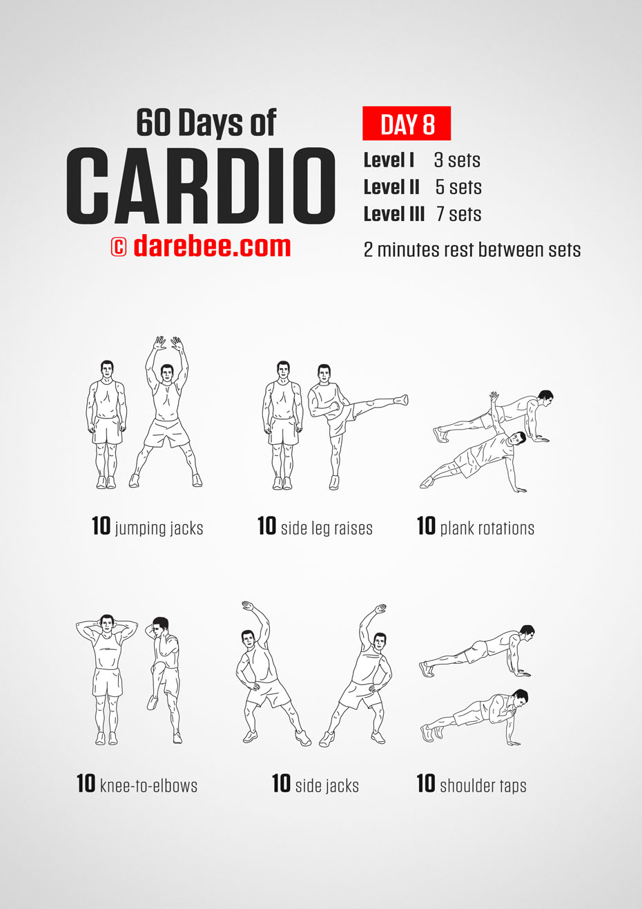 60 Days of Cardio by DAREBEE